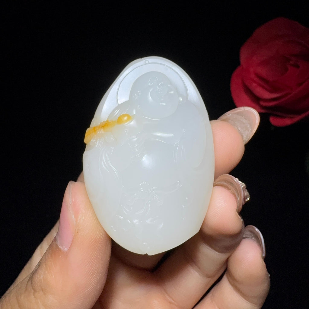 和田玉籽料佛公挂件（42.3g）