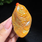 和田玉籽料黄沁钟馗（86.0g）