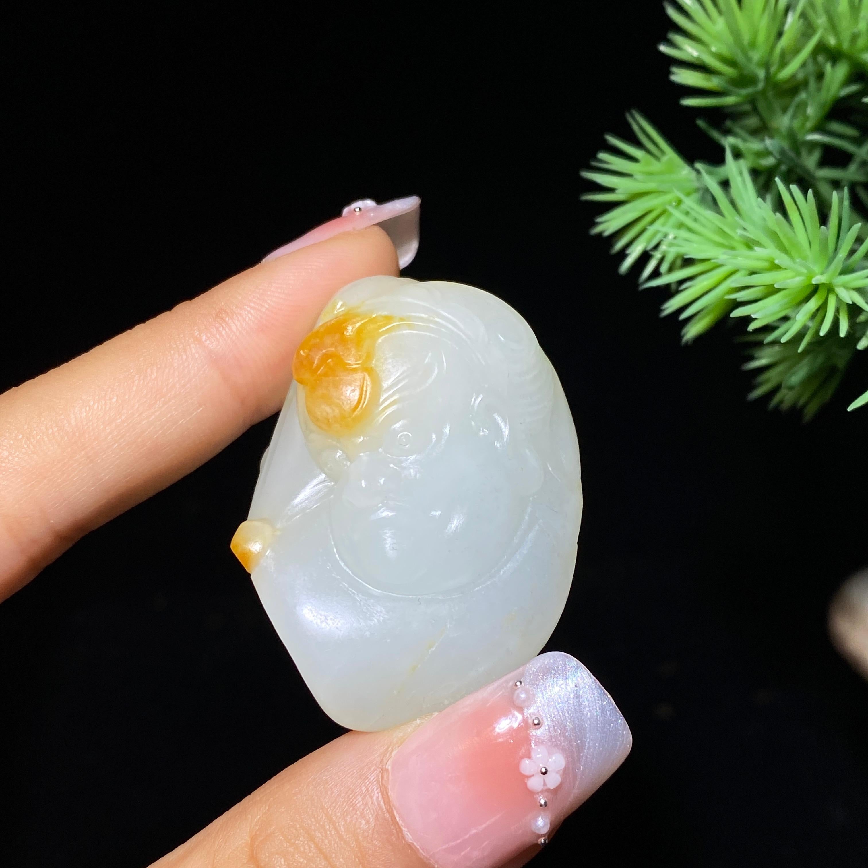 和田玉籽料不动明王（39.0g）