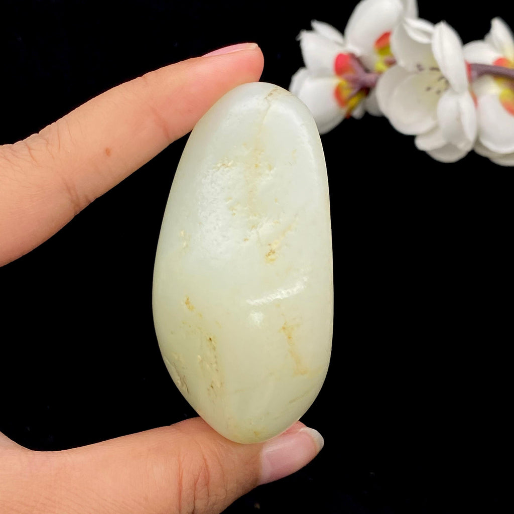 和田玉洒金皮籽料手把件（170.3g）