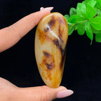 和田玉聚红皮籽料手把件（180g）