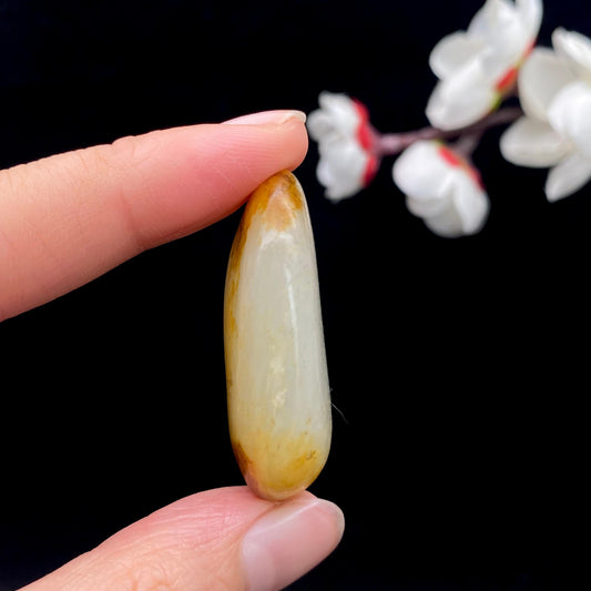 和田玉聚黄皮籽料原石（18.3g）
