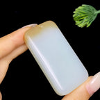 和田玉糖白无事牌（50.9g）