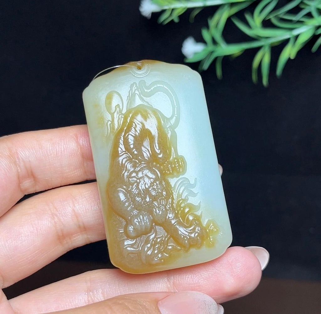 和田玉糖白下山虎（70.0g）
