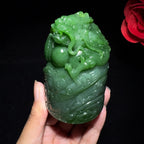 秒杀和田碧玉印章（372.1g）