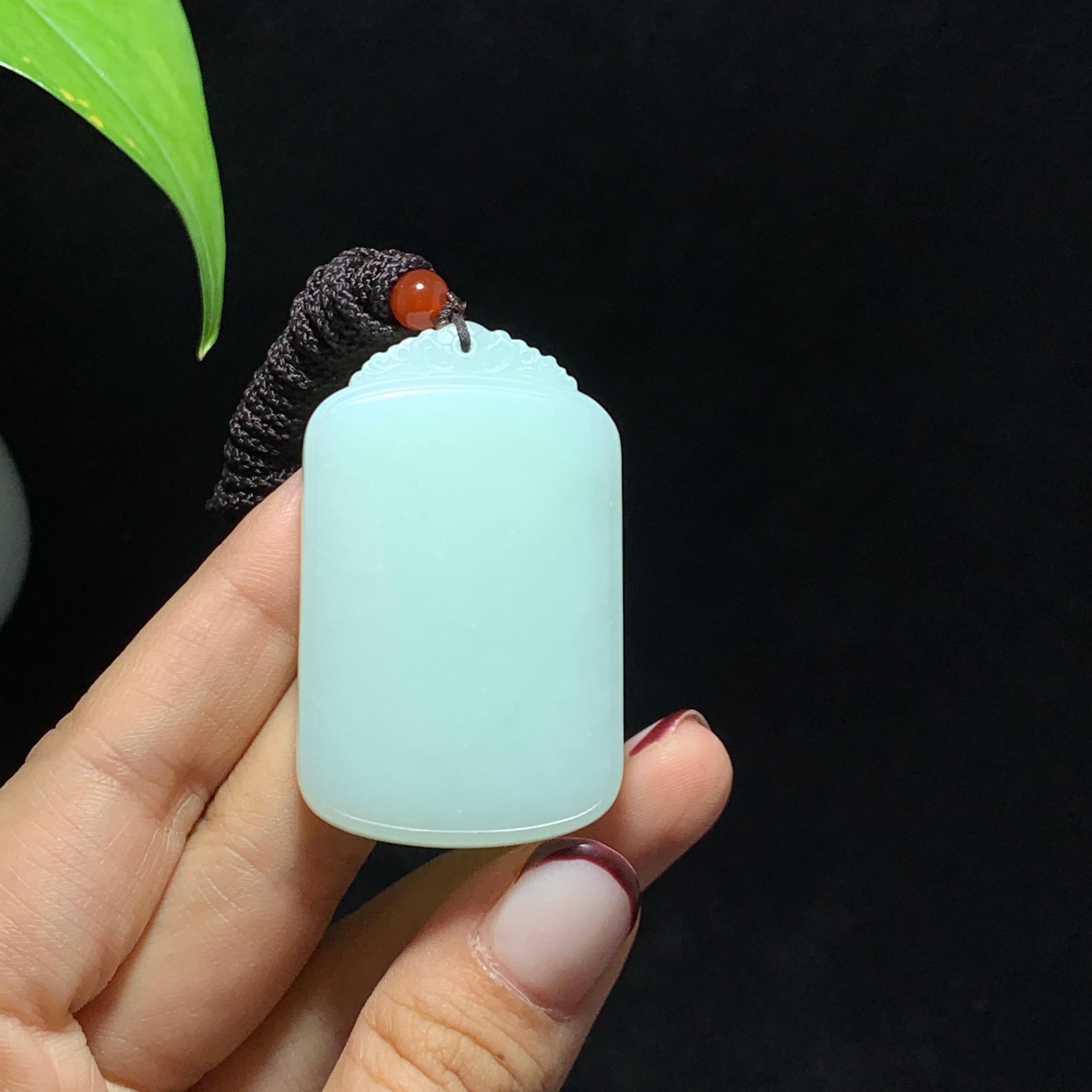 和田山料白玉无事牌挂件（38.6g）