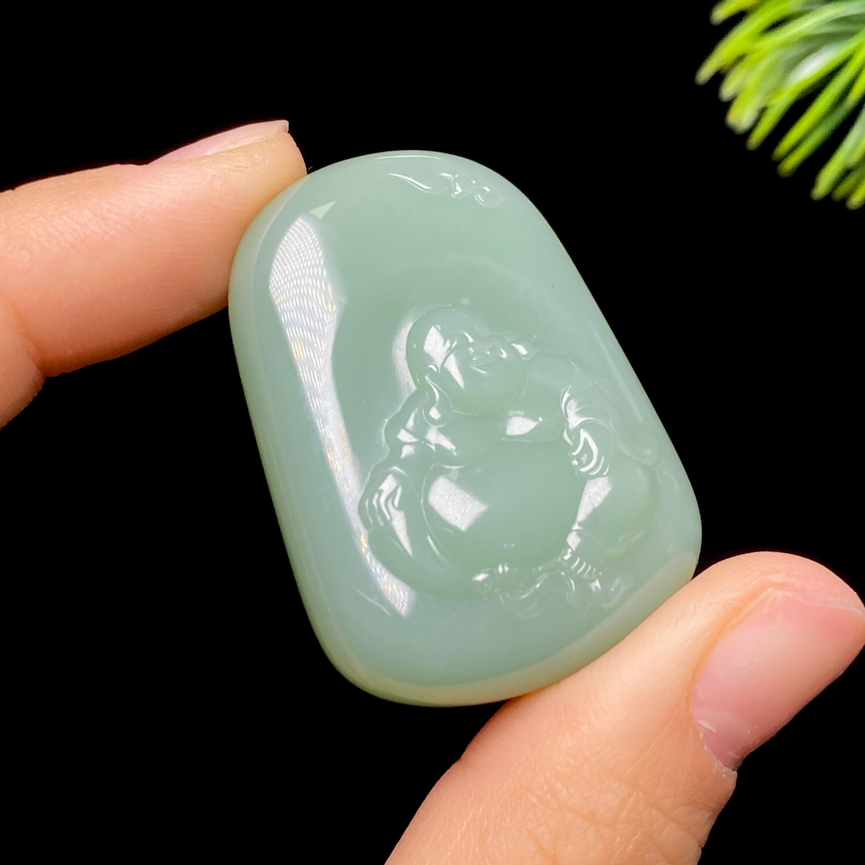 和田玉碧玉佛公（24.4g）