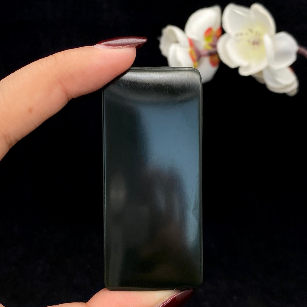 和田玉黑青籽料【平安无事牌】（58.9g）