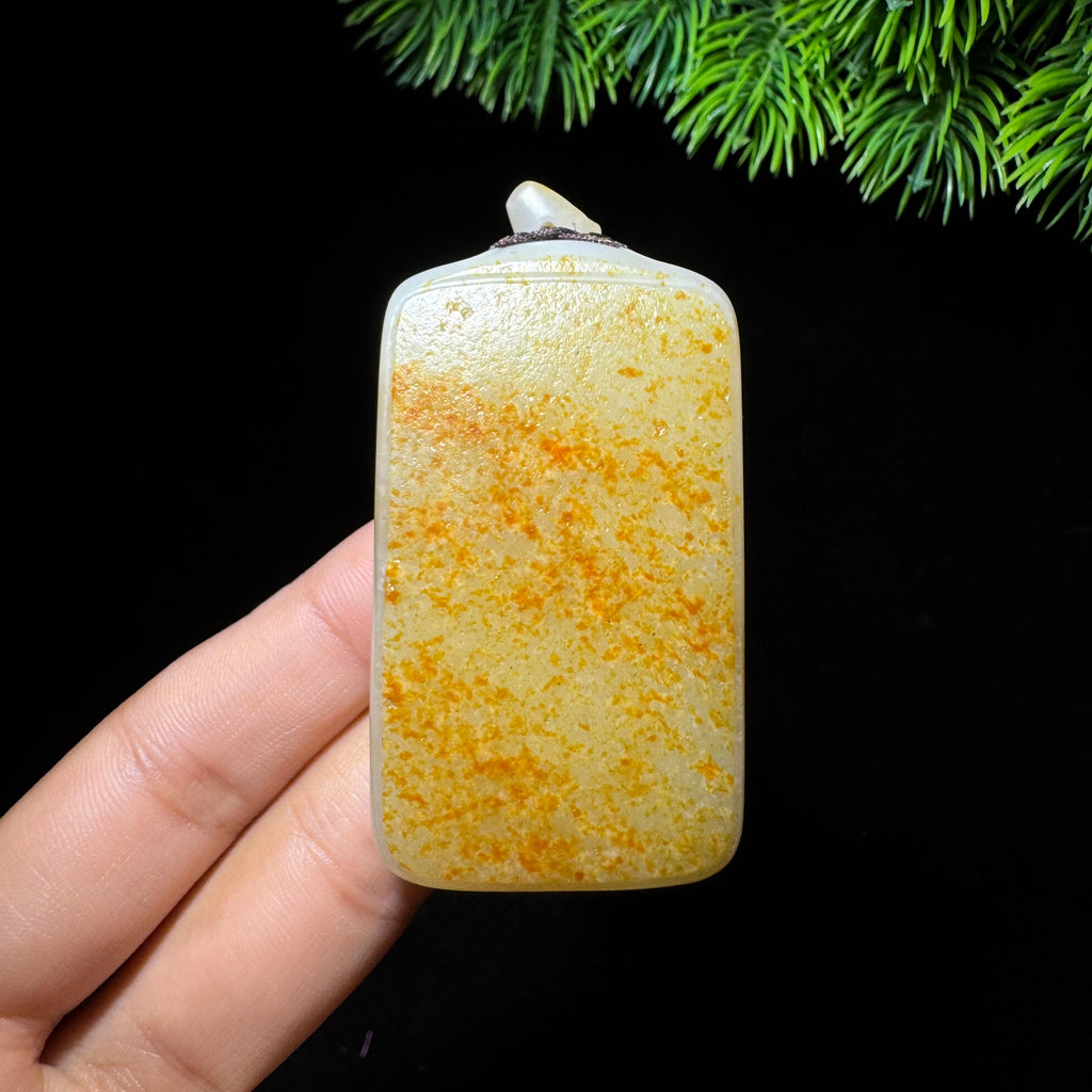 和田玉籽料满皮无事牌（68.7g）