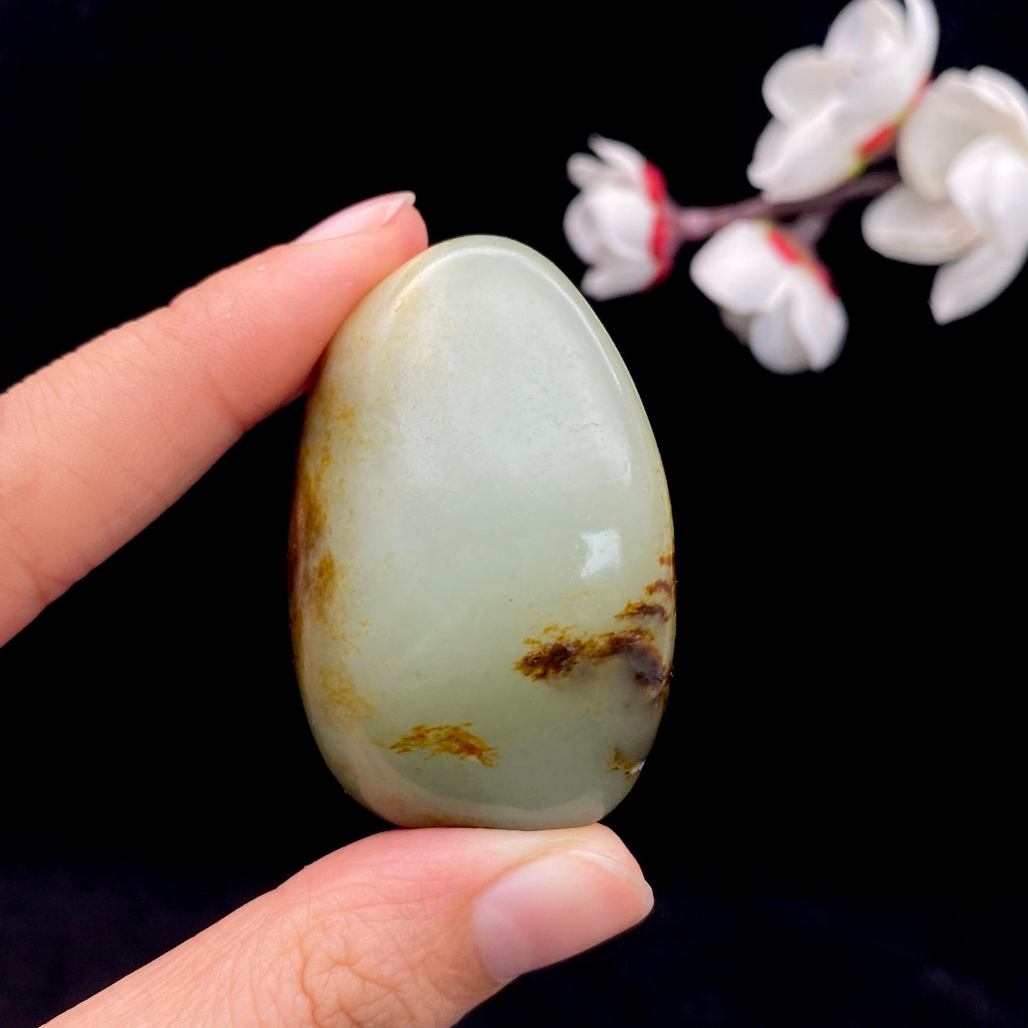和田玉黄皮籽料挂件（47.6g）