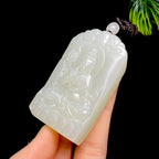 和田玉籽料文殊菩萨（77.6g）