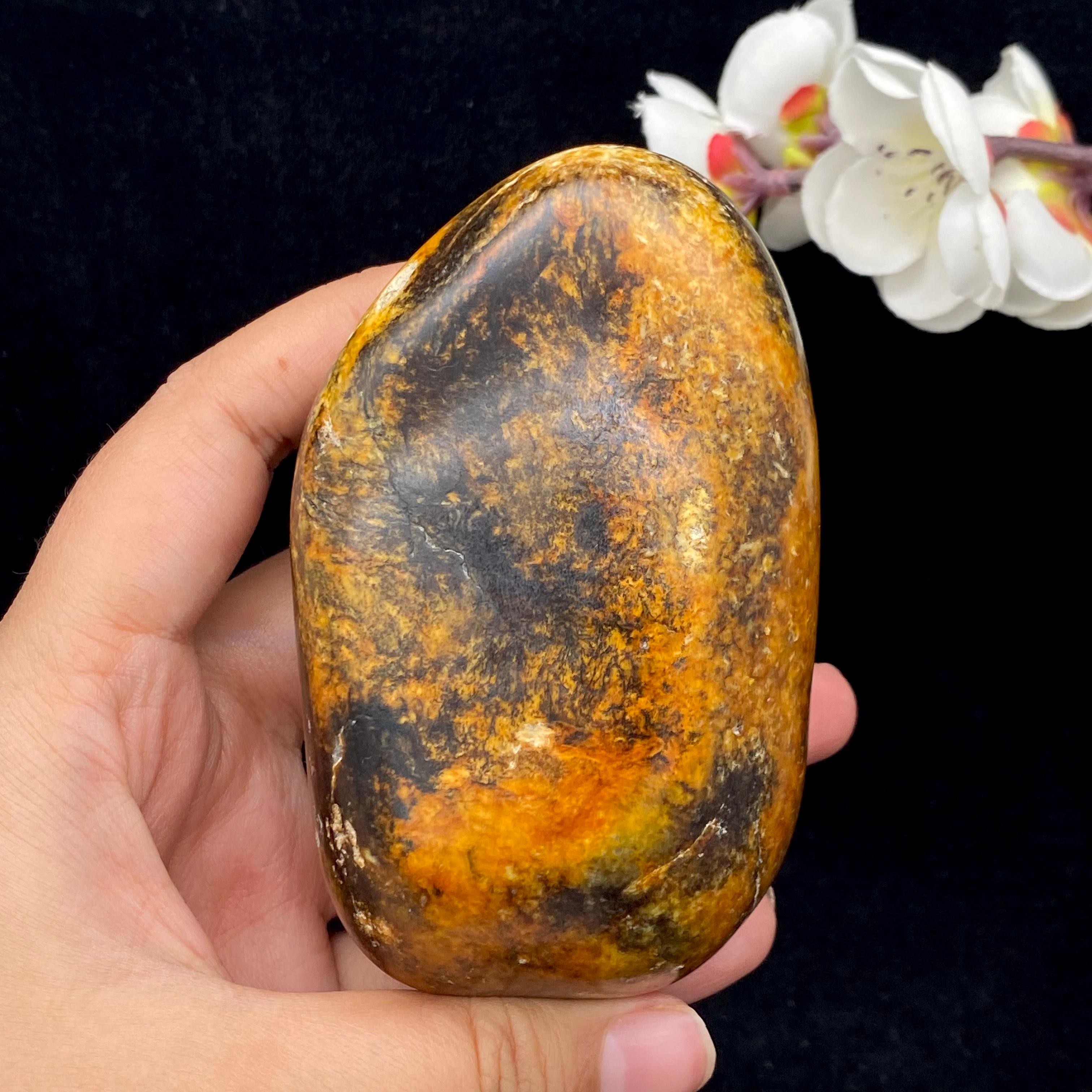 和田玉黄沁皮籽料（463.2g）