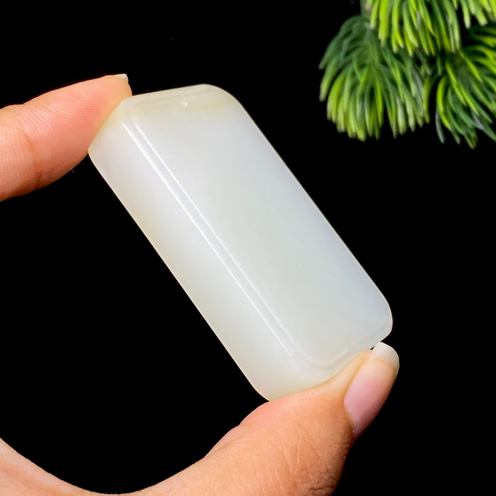 和田玉糖白无事牌（58.4g）
