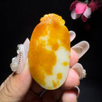 和田玉籽料平安牌挂件（28.2g）