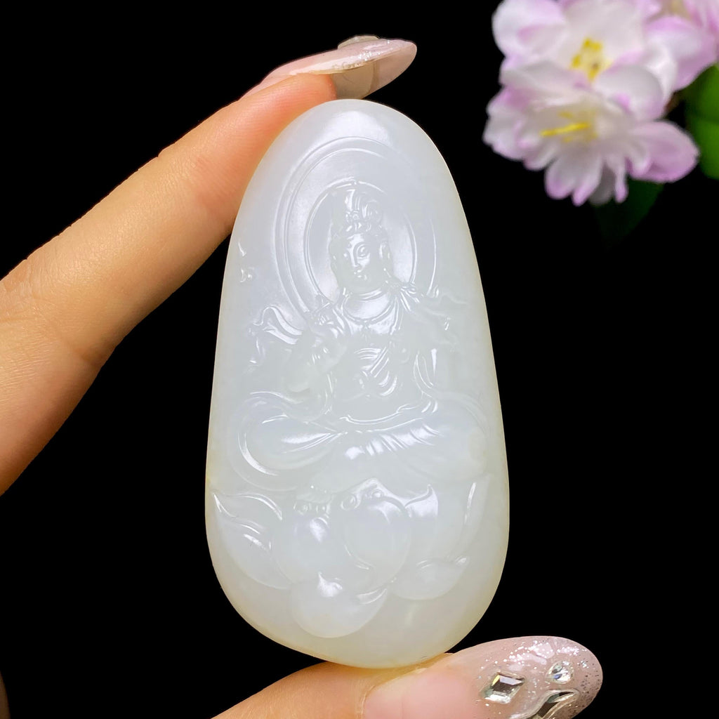 和田玉籽料观音（61.0g）