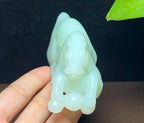 和田羊脂玉生肖马马到成功手把件摆件（247.1g）