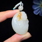 精品和田玉籽料挂件佛公（34.6g）