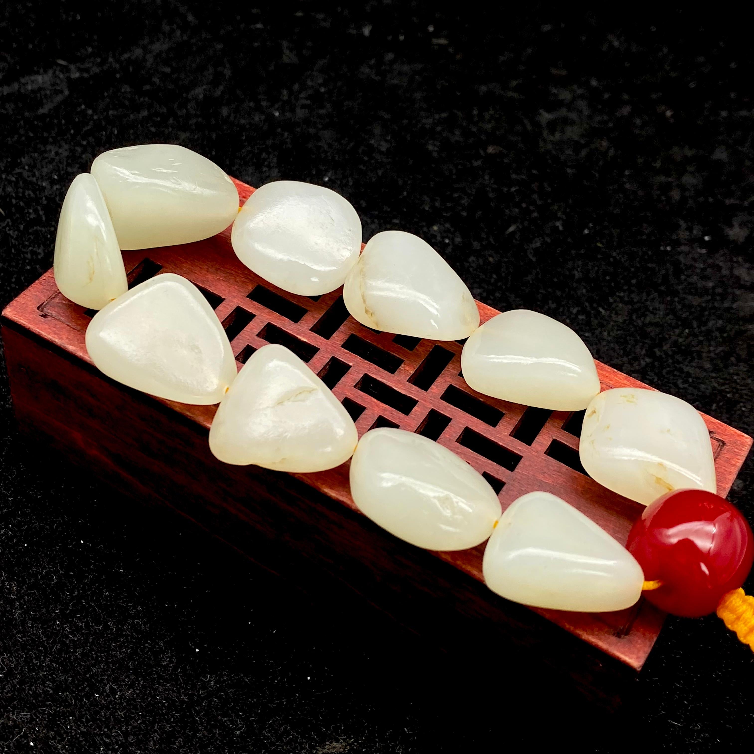 和田玉-白玉【精品手串】（56g）