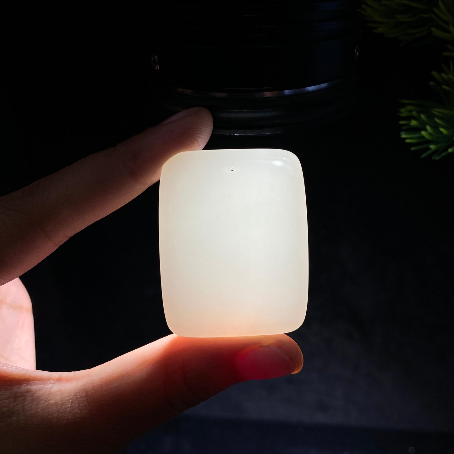 和田玉白玉无事牌（31.3g）