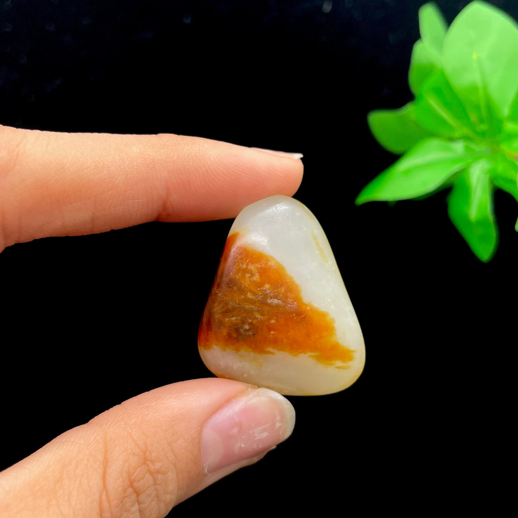 和田玉聚红皮籽料挂件（16.2g）
