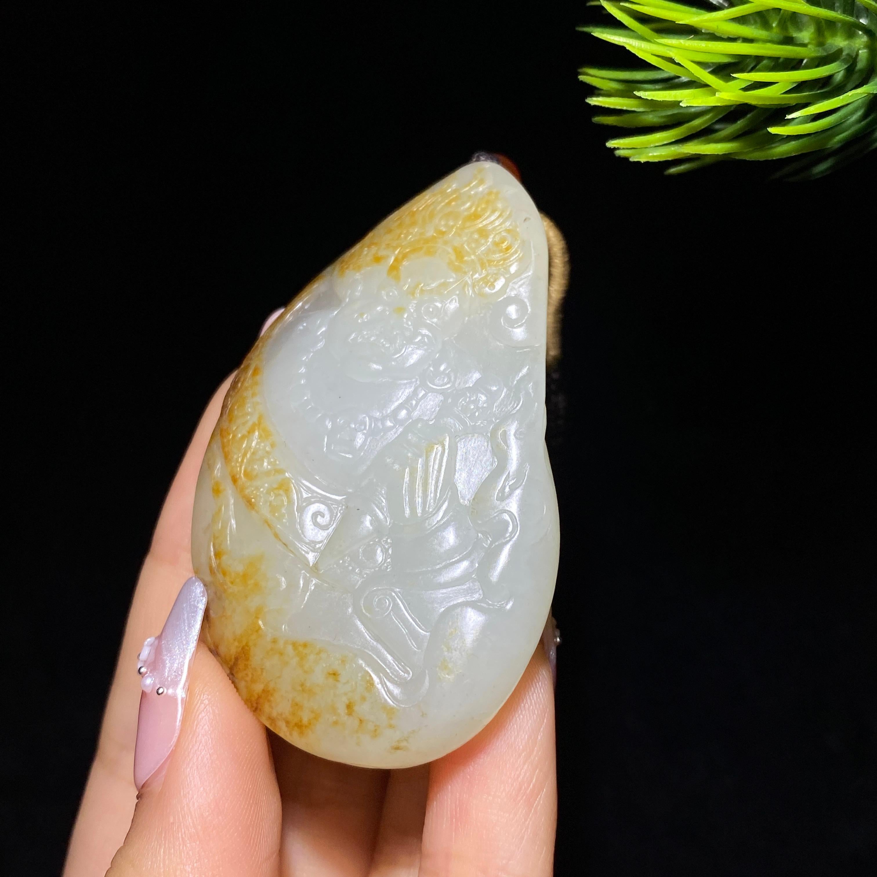 和田玉籽料钟馗（40.9g）