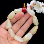 和田玉洒金皮籽料【精品手串】（51.5g）