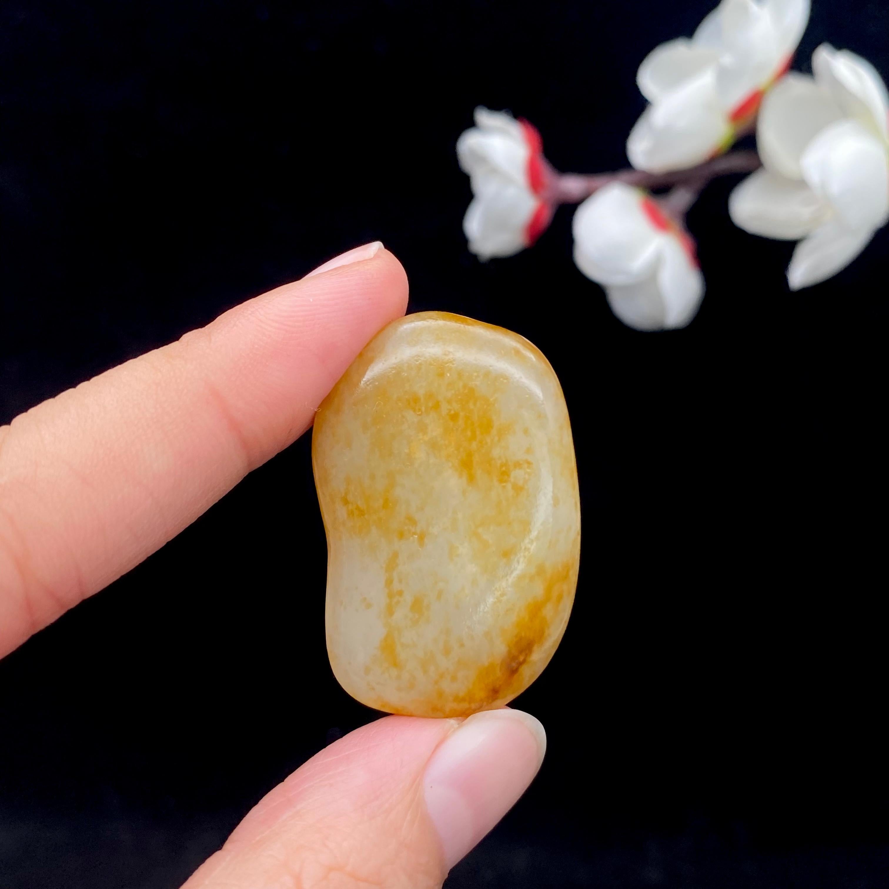 和田玉洒金皮籽料吊坠籽（14.2g）
