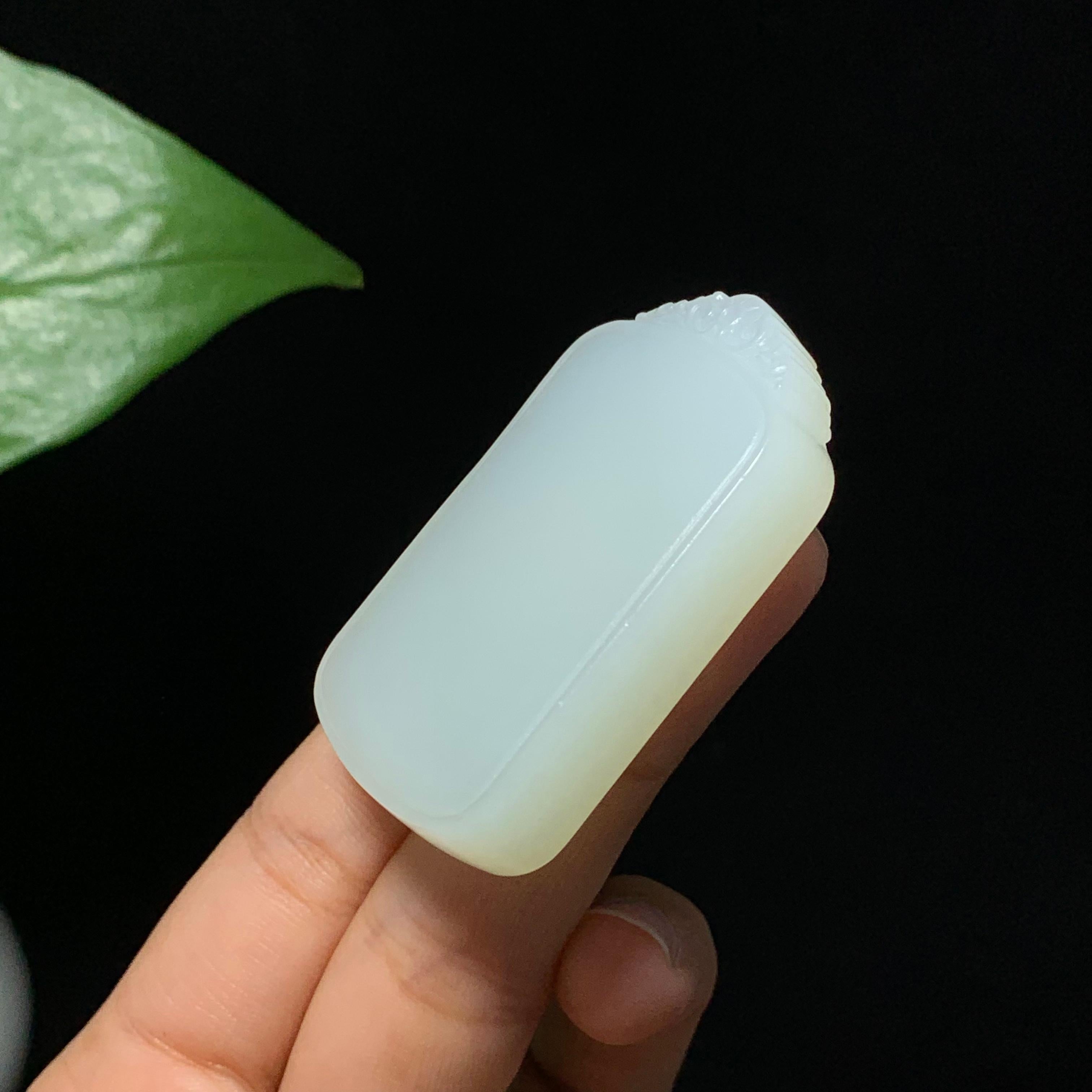 精品和田山料白玉无事牌（36.0g）