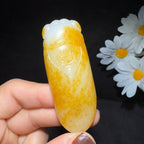 和田玉籽料挂件一鸣惊人（38.5g）