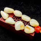 和田玉洒金皮【精品手串】（103.9g）