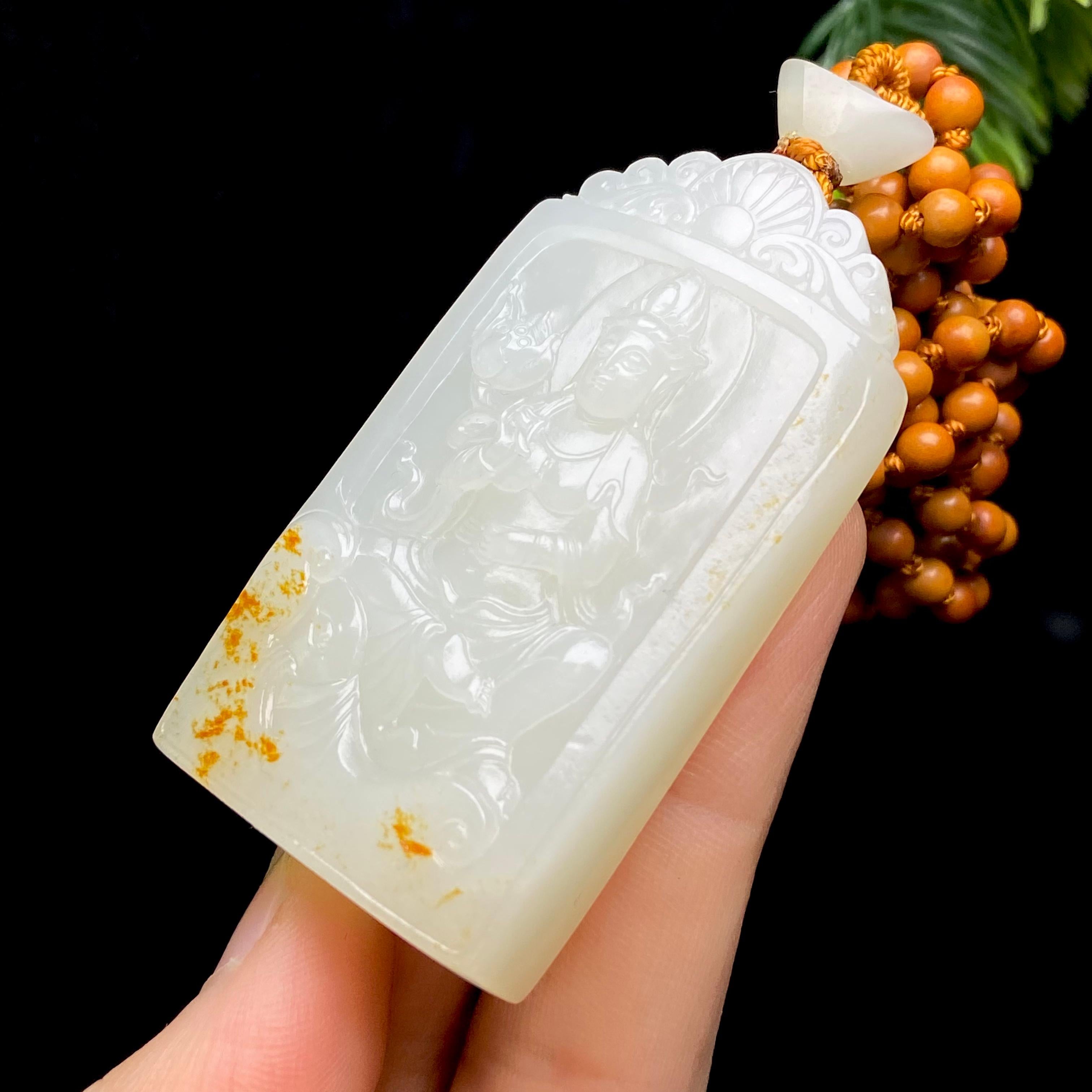 和田玉籽料大势至（60.1g）
