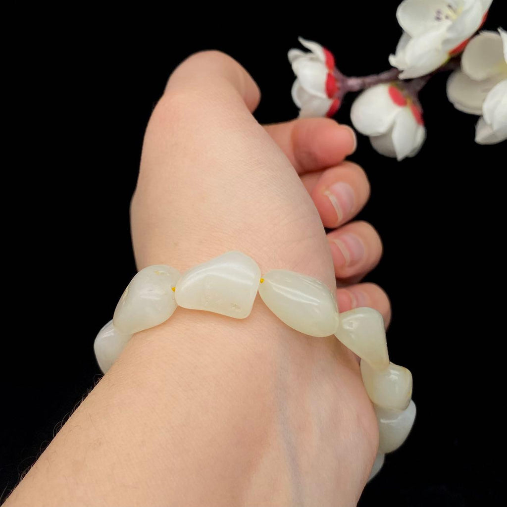 和田玉白玉【精品手串】（31.2g）