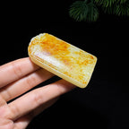 和田玉籽料满皮无事牌（58.5g）