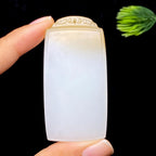 和田玉糖白无事牌（41.0g）