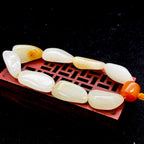 和田玉黄皮【精品手串】（53.1g）