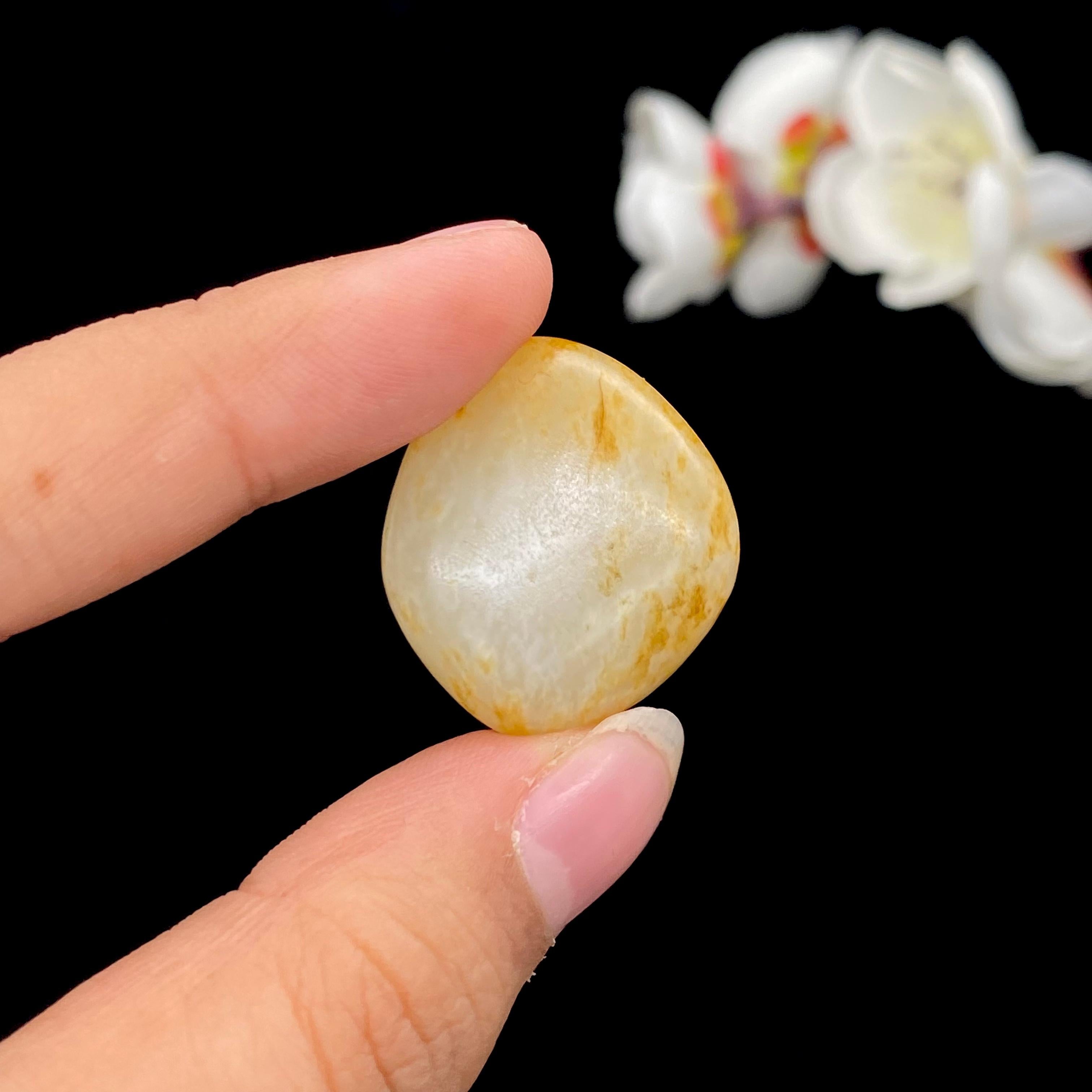 和田玉洒金皮籽料吊坠籽（19g）