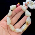 和田玉洒金皮籽料【精品手串】（62.3g）