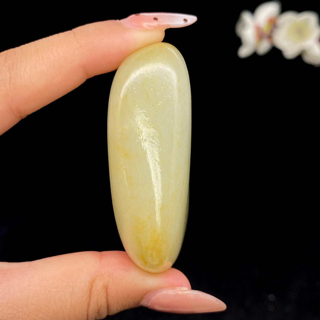 和田玉洒金皮籽料手把件（101.8g）