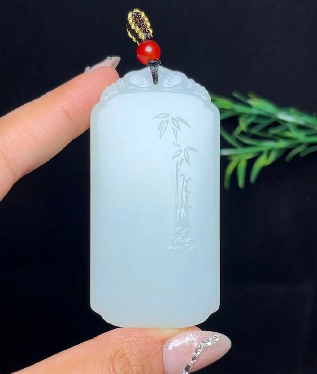 和田白玉步步高升平安无事牌（77.5g）