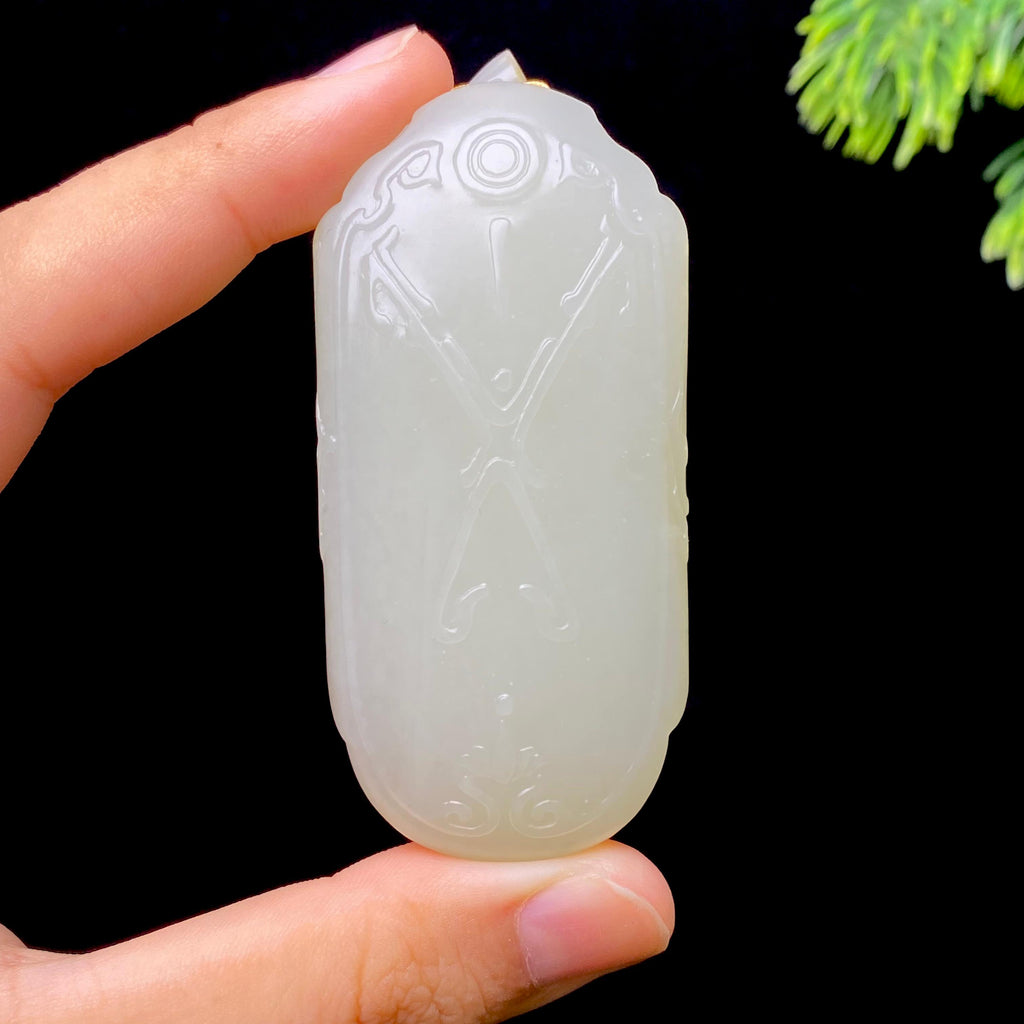 和田玉籽料无事牌（62.0g）