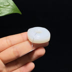 精品和田玉天圆地方平安扣（22.0g）