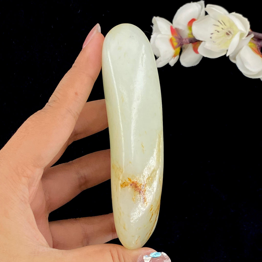 和田玉洒金皮籽料原石（218g）