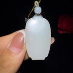 和田玉白玉平安无事牌（16.6g）