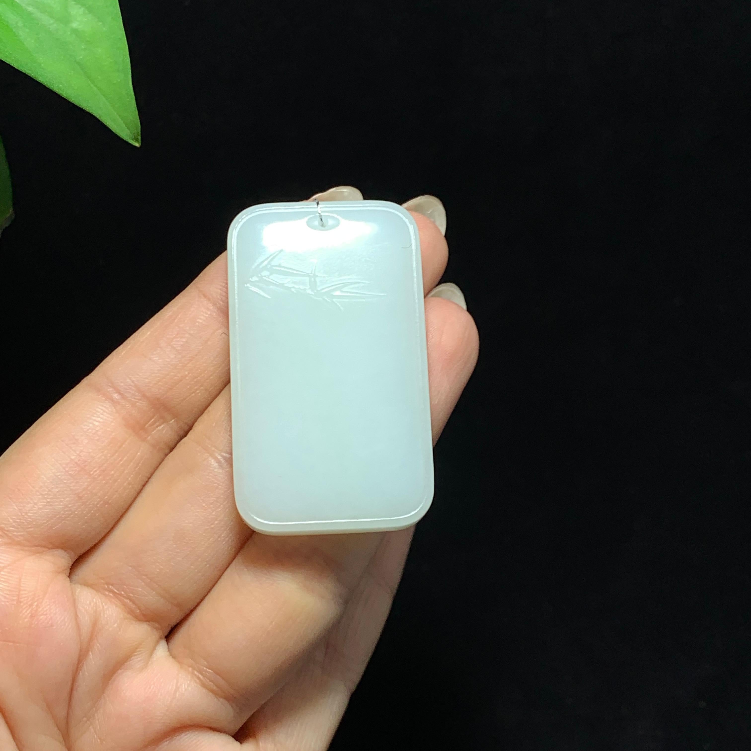 和田山料白玉无事牌（33.8g）