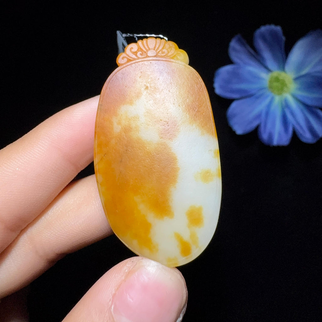 和田玉籽料平安无事牌（28.0g）