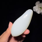 和田玉白玉随行手把件（95.1g）