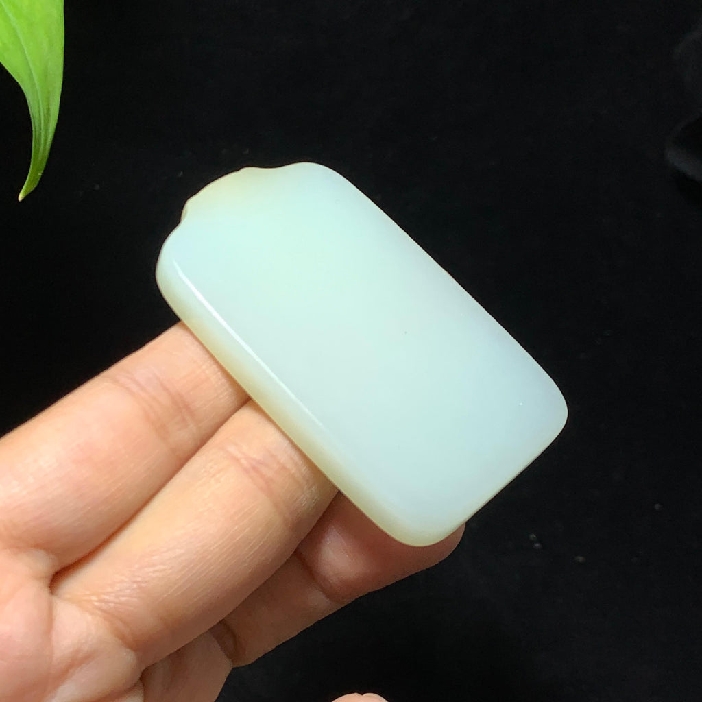 和田山料糖白玉无事牌挂件（40.0g）