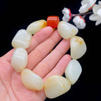 和田玉洒金皮【精品手串】（104.1g）