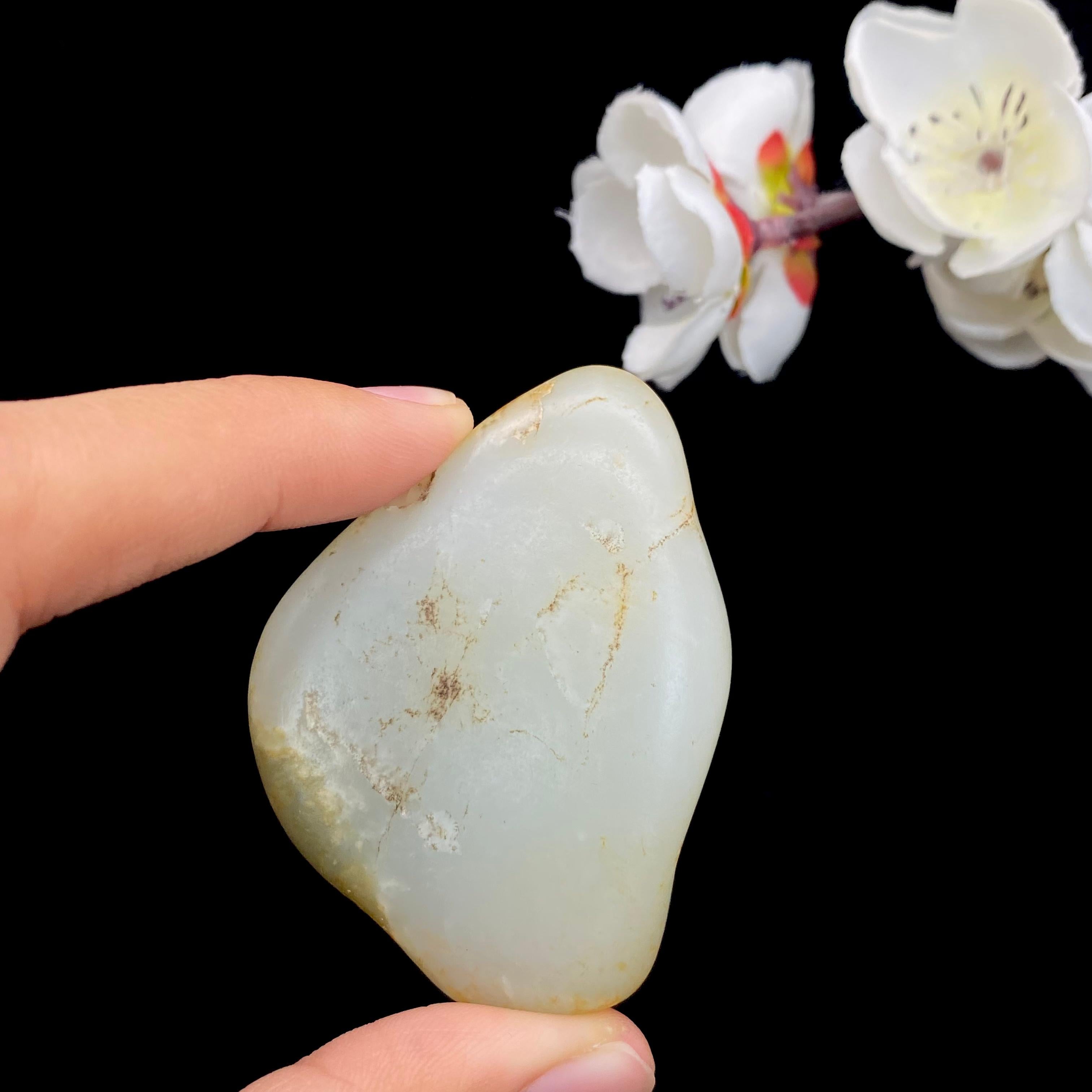 和田玉洒金皮籽料原石（80.3g）
