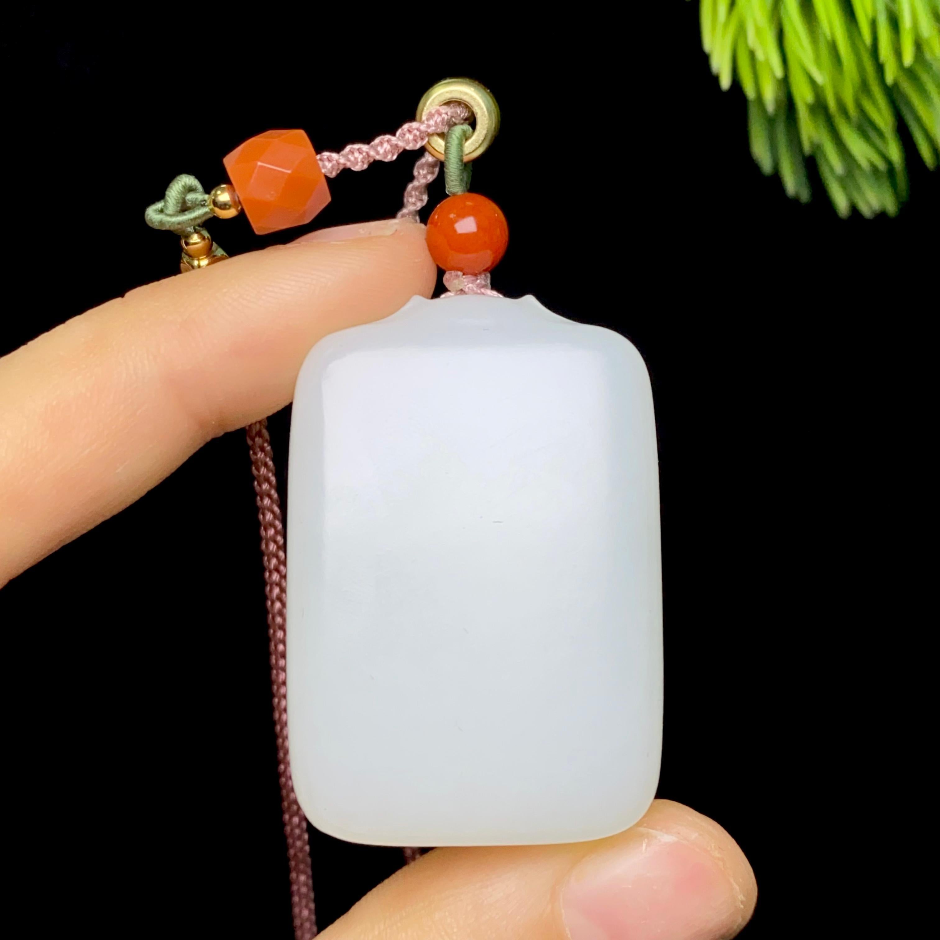 和田玉白玉佛公（35.6g）